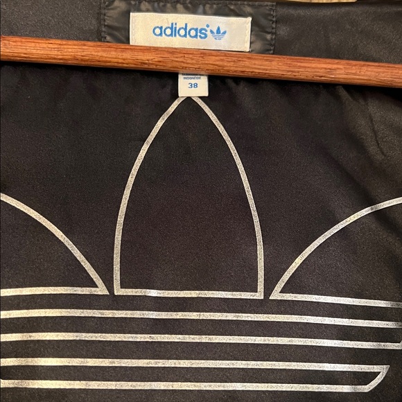 adidas Black Faux Fur Varsity Jacket - Picture 3 of 6